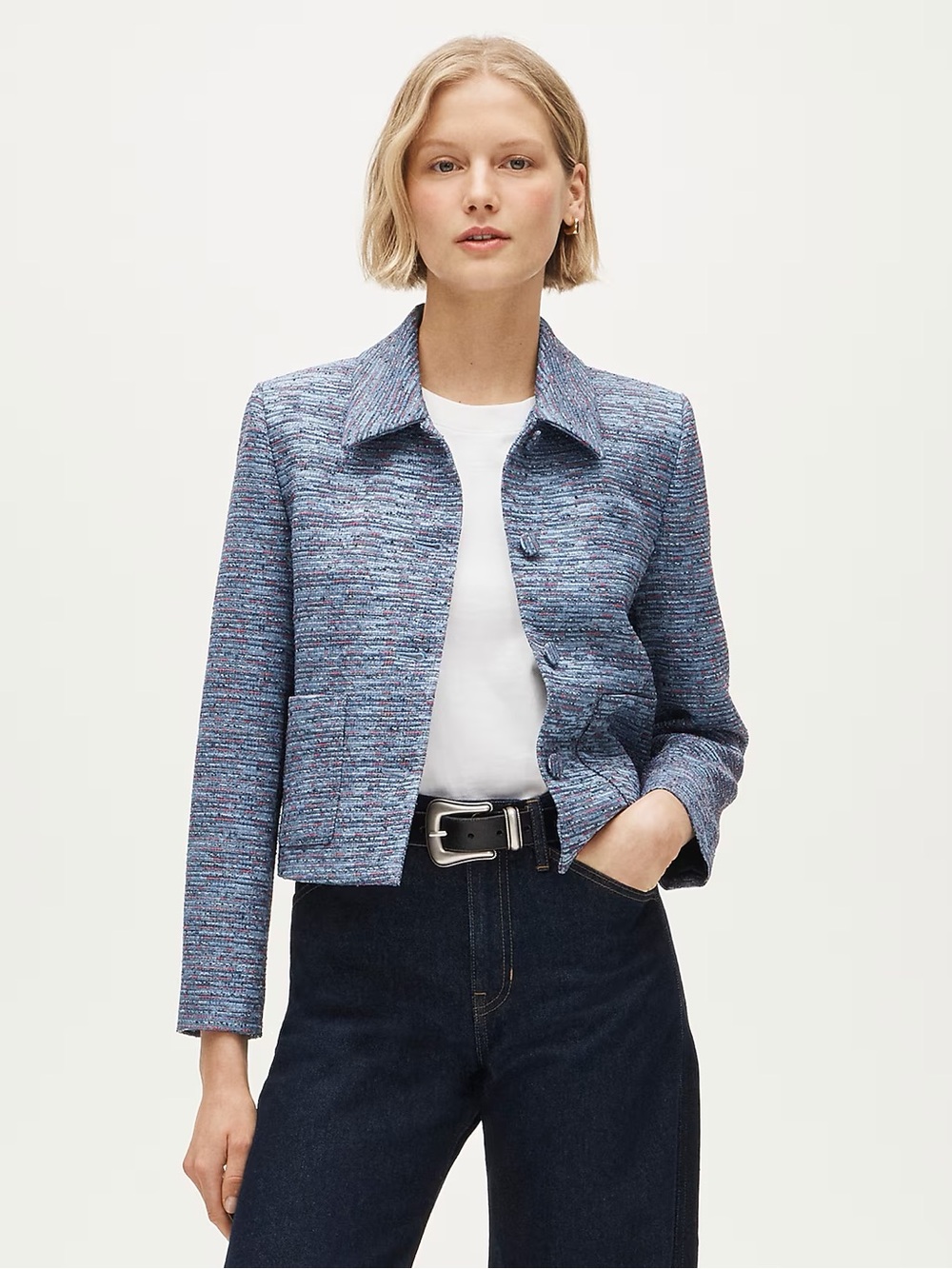 J.Crew Cropped lady jacket in tweed